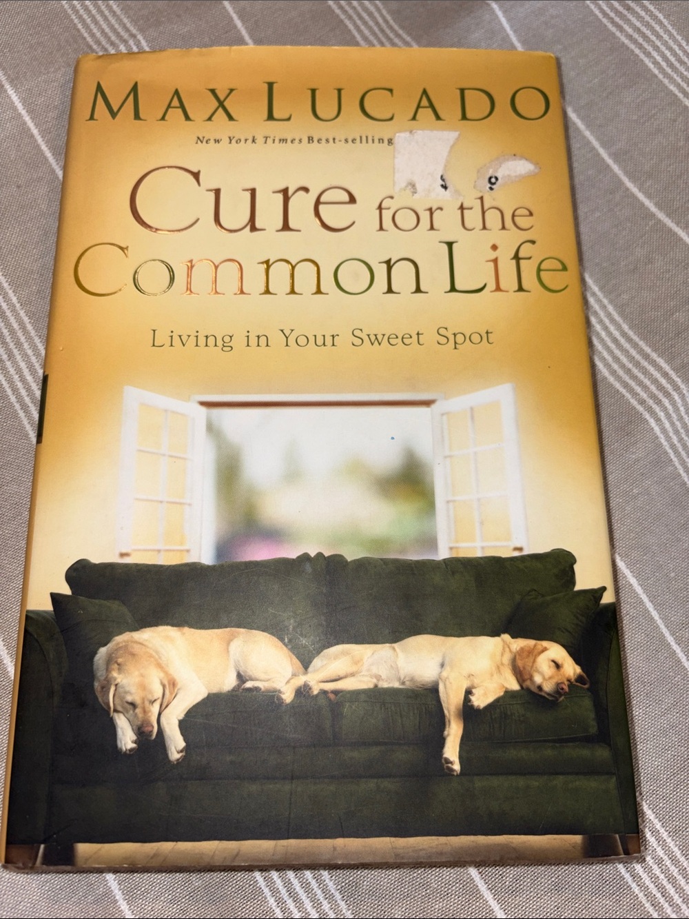 Max Lucado Cure for the Common Life Living in Your Sweet Spot Hardcover Book